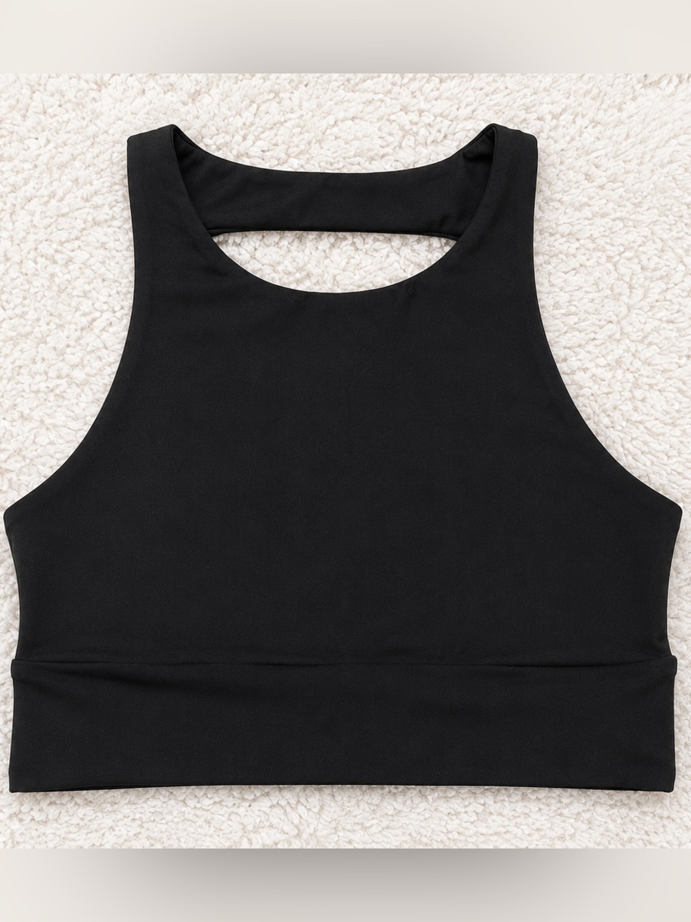 Ecco Black High Neck Sports Bra